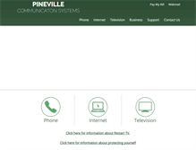 Tablet Screenshot of pinevilledsl.net